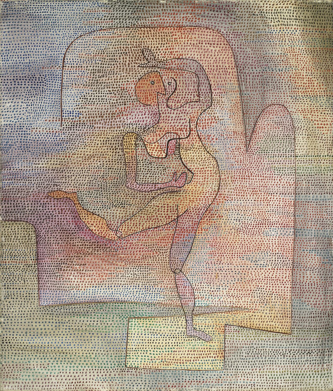 《舞者》——保罗·克利 (Paul Klee, 1879-1940) 的绘画 作者 保罗·克莱