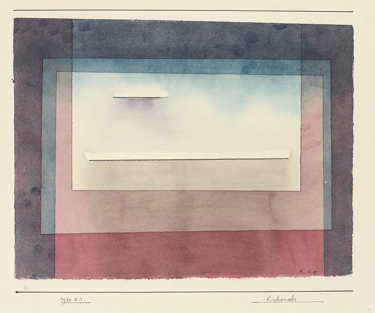 休眠，1930年 作者 保罗·克莱