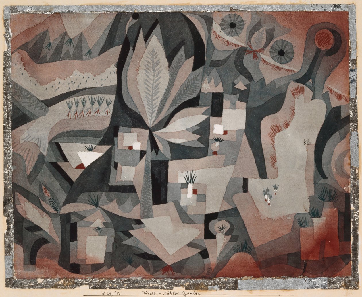 干凉园，1921年。 作者 保罗·克莱