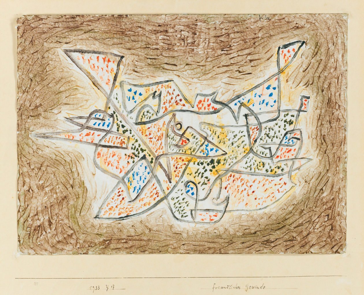 友好的线程 友好的漫游，1933年。 作者 保罗·克莱