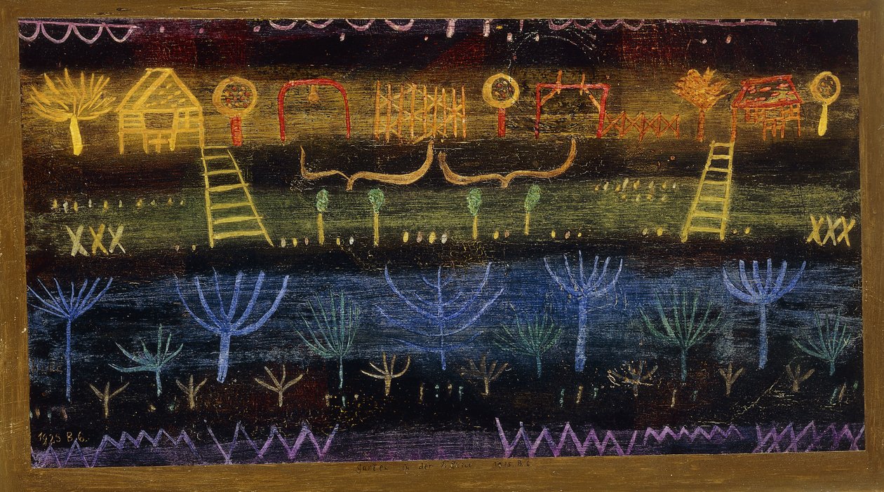 水平花园； 平原上的花园 作者 保罗·克莱