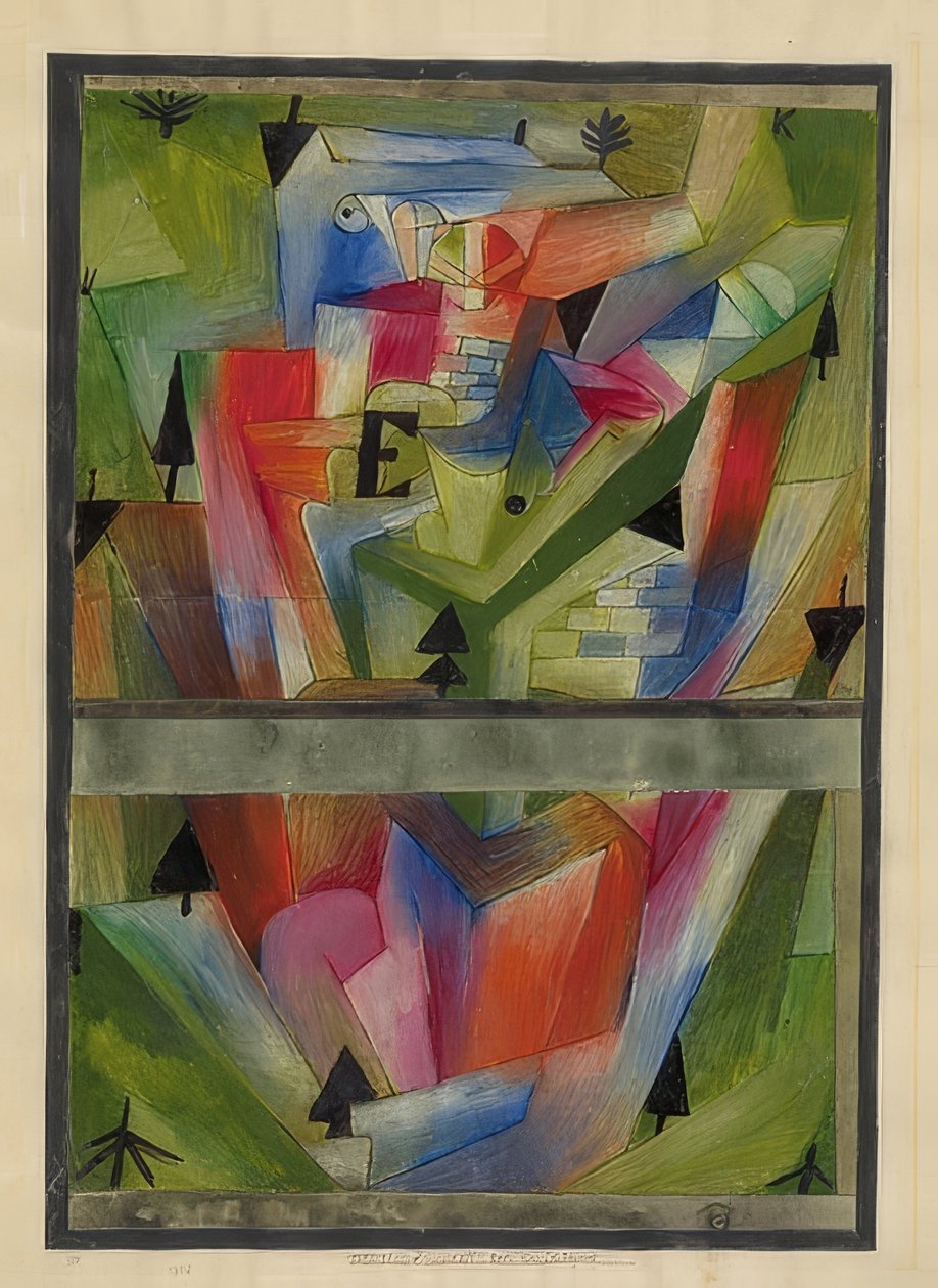 在E.附近的景观（在巴伐利亚）。 1921、182 作者 保罗·克莱