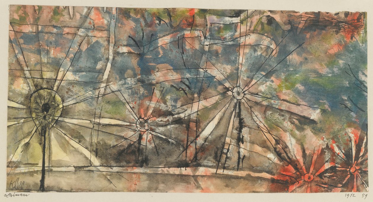 拉特南街灯，1912年。 作者 保罗·克莱