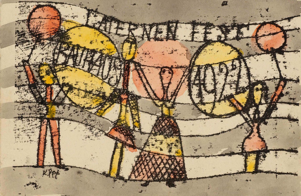 Latenenfest Bauhaus，1922年，1922年。 作者 保罗·克莱