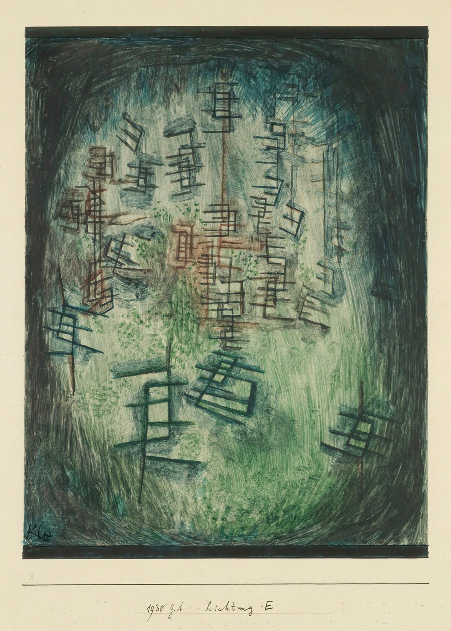 Clearing E Clearing E , 1930年。 作者 保罗·克莱