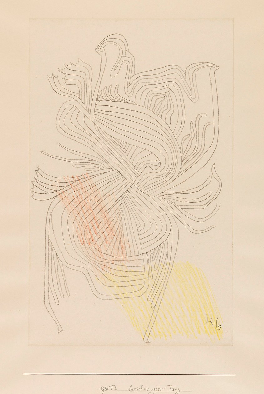 活泼的舞蹈，1930年。 作者 保罗·克莱