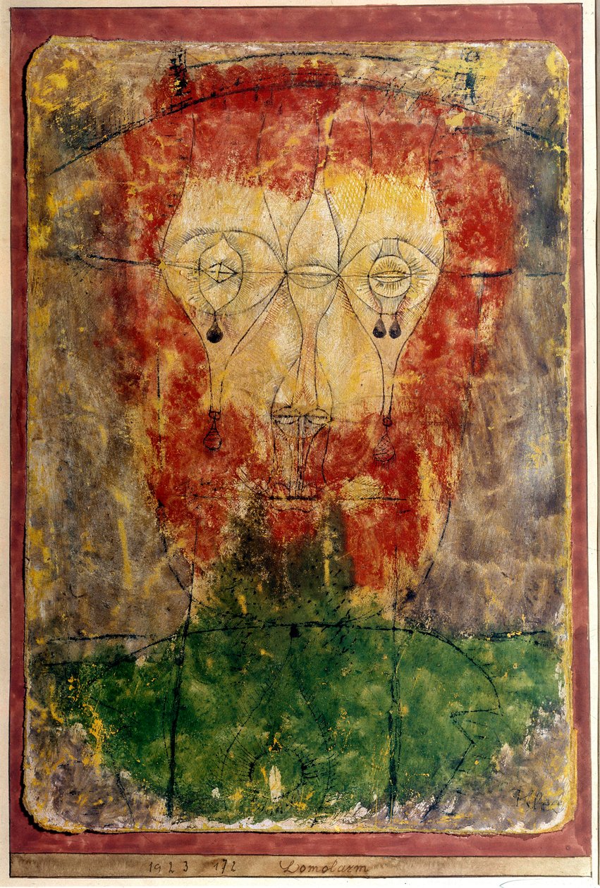 保罗-克利（Paul Klee，1879-1940 年）（瑞士）1923 年创作的 Lomolarm 绘画（布面油画） 作者 保罗·克莱