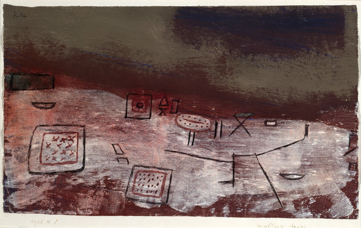 Moeblierte Arktis（北极家具）。1935 年（纸上钢笔画） 作者 保罗·克莱