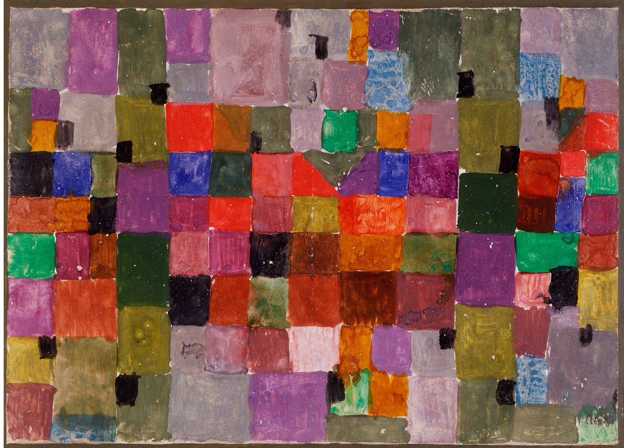 Noerdlicher ort (Place du Nord) 由保罗·克利 (Paul Klee, 1879-1940) 在纸板上混合媒体而成。 28,5x37,1 cm 米兰，私人收藏 作者 保罗·克莱