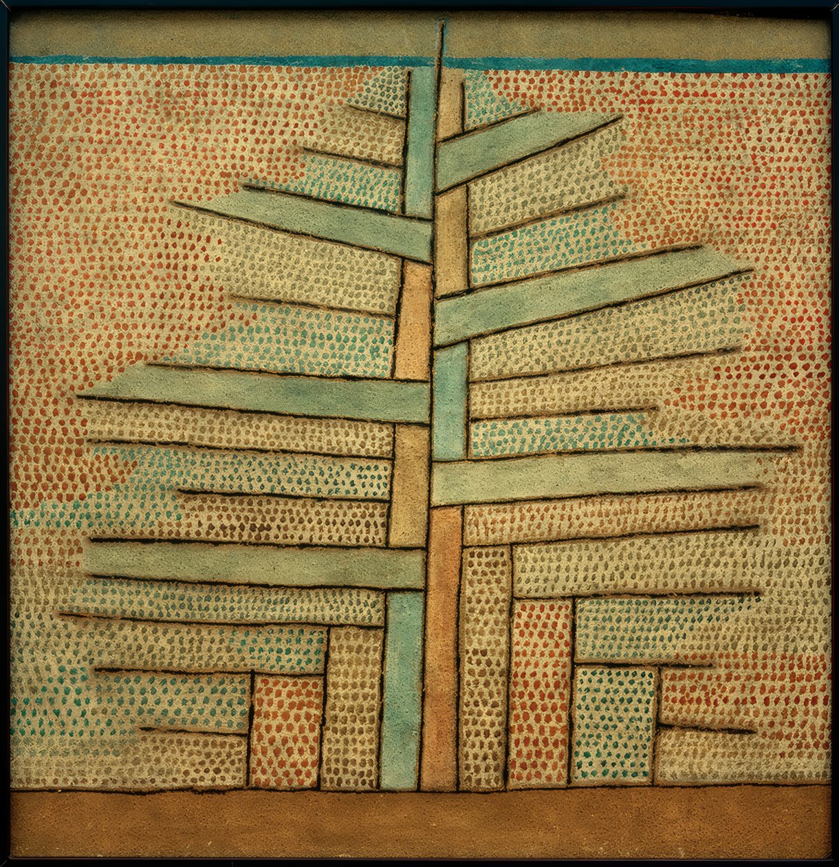 保罗·克莱（Paul Klee），松木绘画，1932年 作者 保罗·克莱
