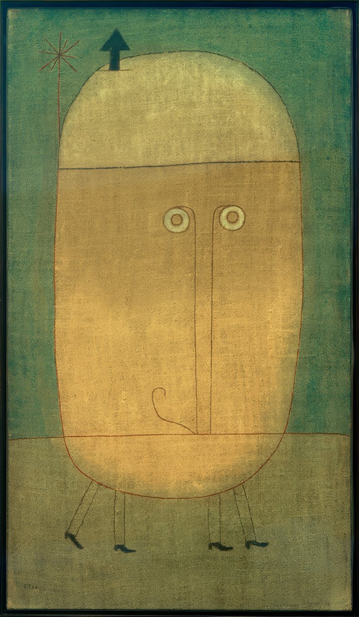 保罗·克莱（Paul Klee），《恐惧的面具-绘画》，1932年 作者 保罗·克莱