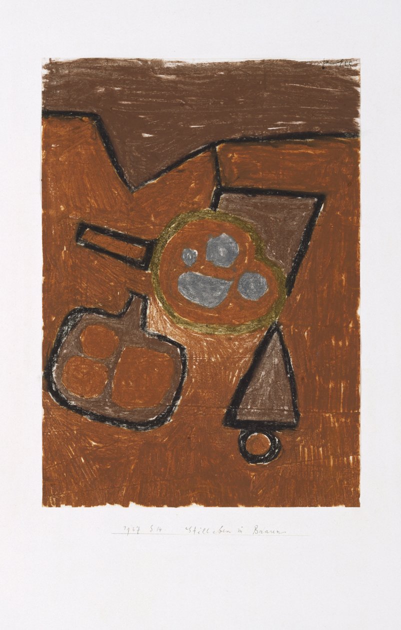 棕色静物 作者 保罗·克莱