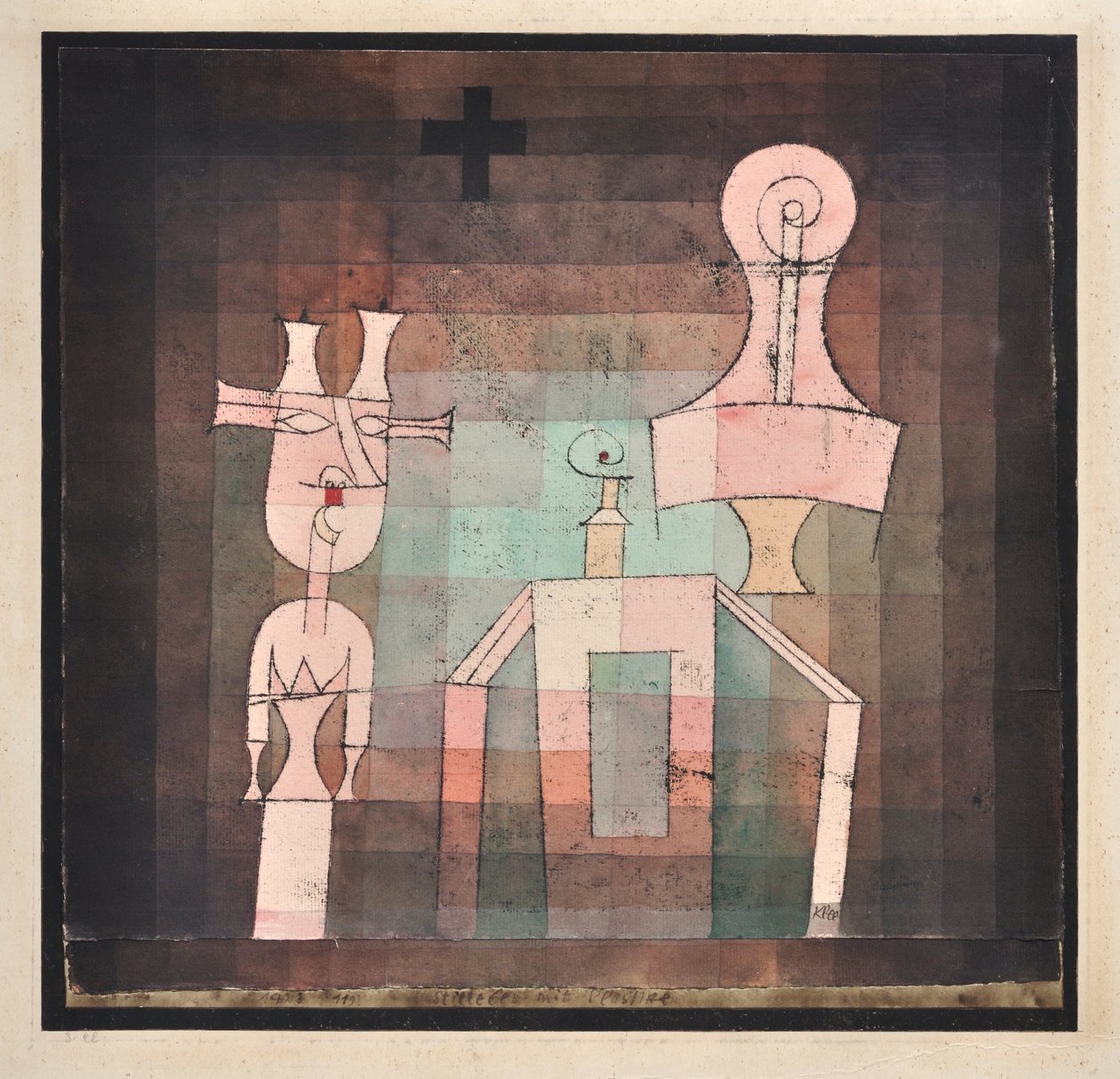 静物与雕塑，静物与雕塑，1923年。 作者 保罗·克莱