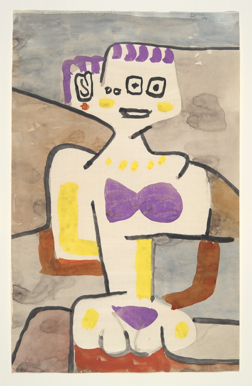 北方女孩，c.1939（水彩画） 作者 保罗·克莱