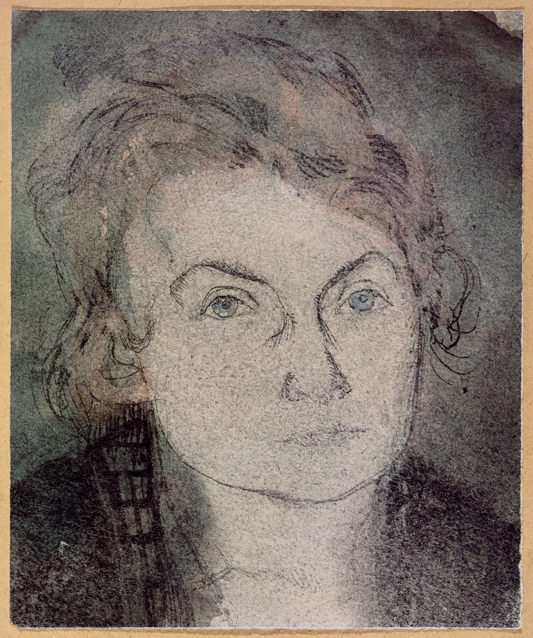 无题（Lily Klee-Stumpf）（1876-1946）c.1906（纸上铅笔和水彩） 作者 保罗·克莱