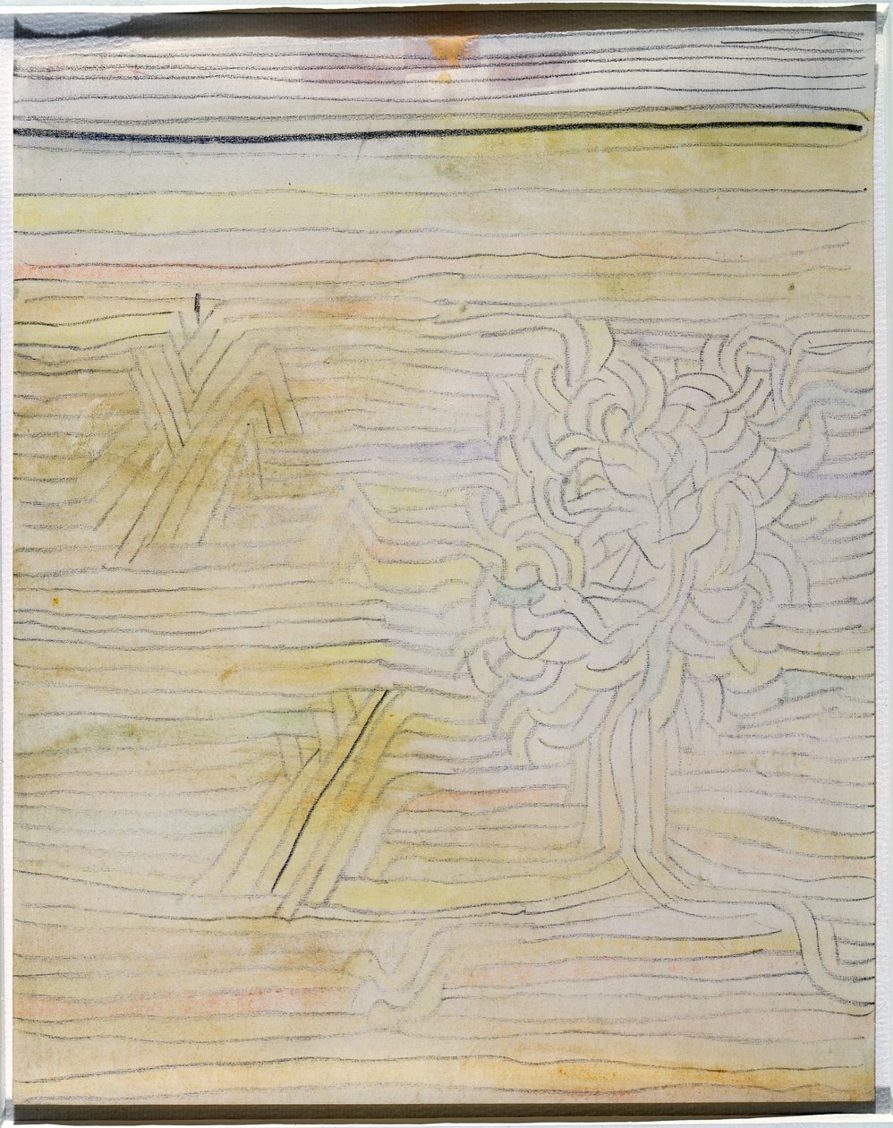 无题，c.1934（纸上水彩和粉笔） 作者 保罗·克莱