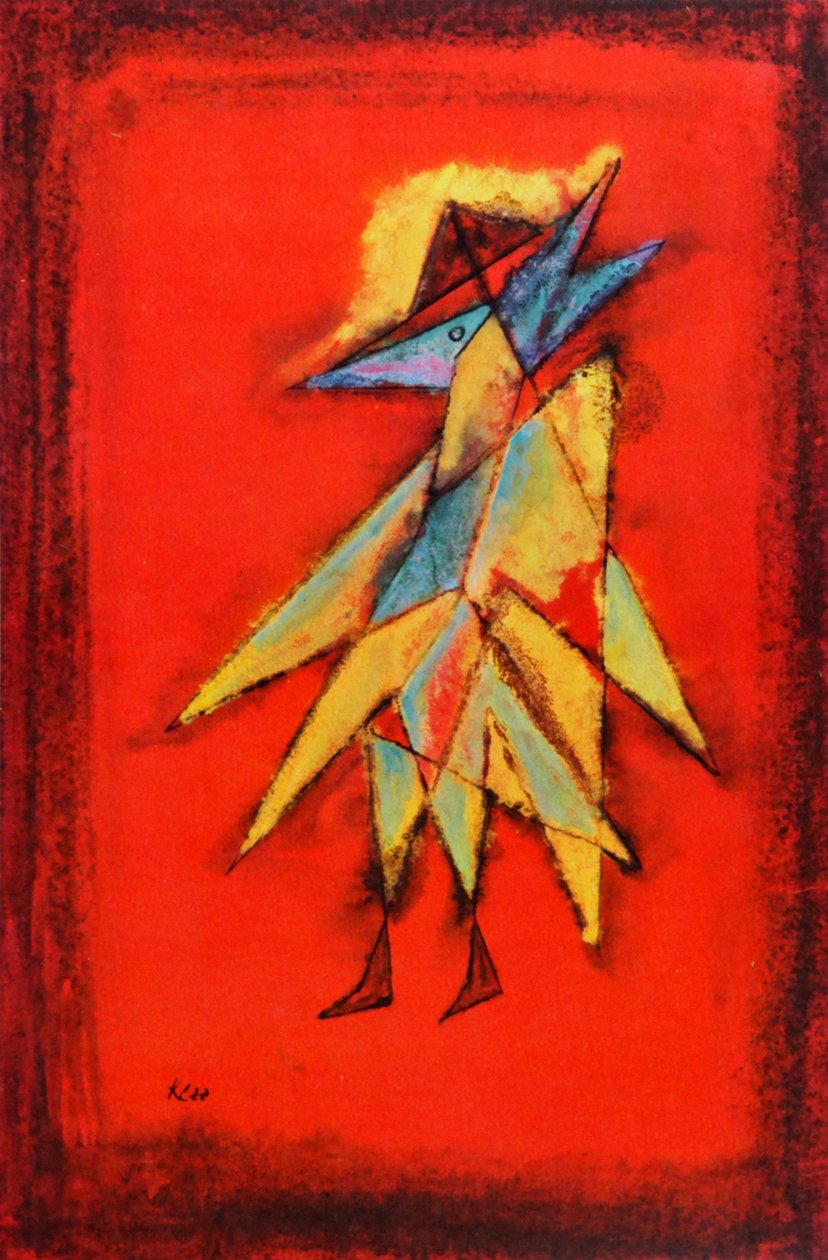 有远见的鸟人，c.1930（布面油画） 作者 保罗·克莱