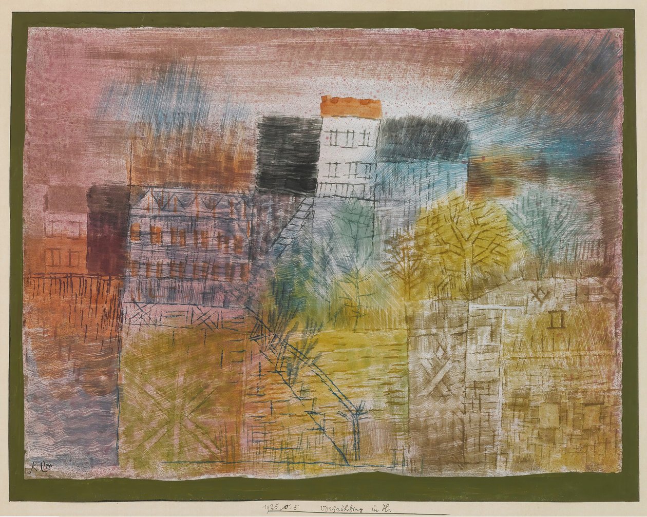早春在H.的Vorfrühling，1925年。 作者 保罗·克莱