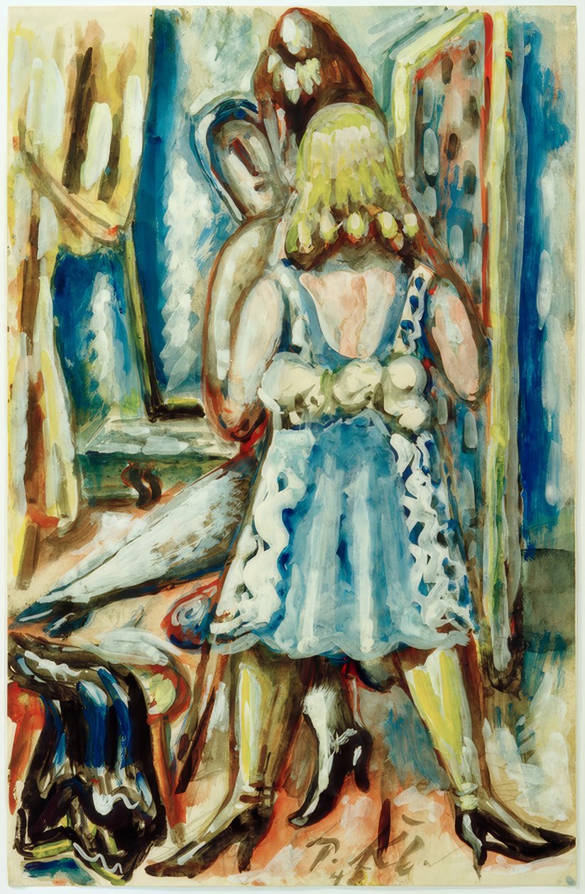 Frau mit Zofe 作者 保罗·克莱因施密特
