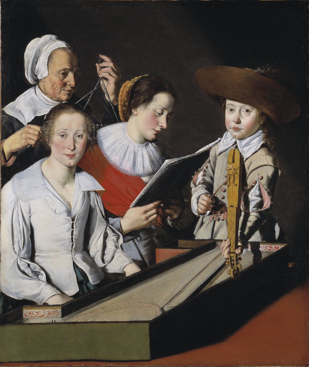 Une fete Musicale - 一场音乐派对，由保罗·拉塔特（La Tarte，Paul）（？-1636）创作。 布面油画。 尺寸：116x98.8 厘米。 斯德哥尔摩国家博物馆 作者 保罗·拉·塔特