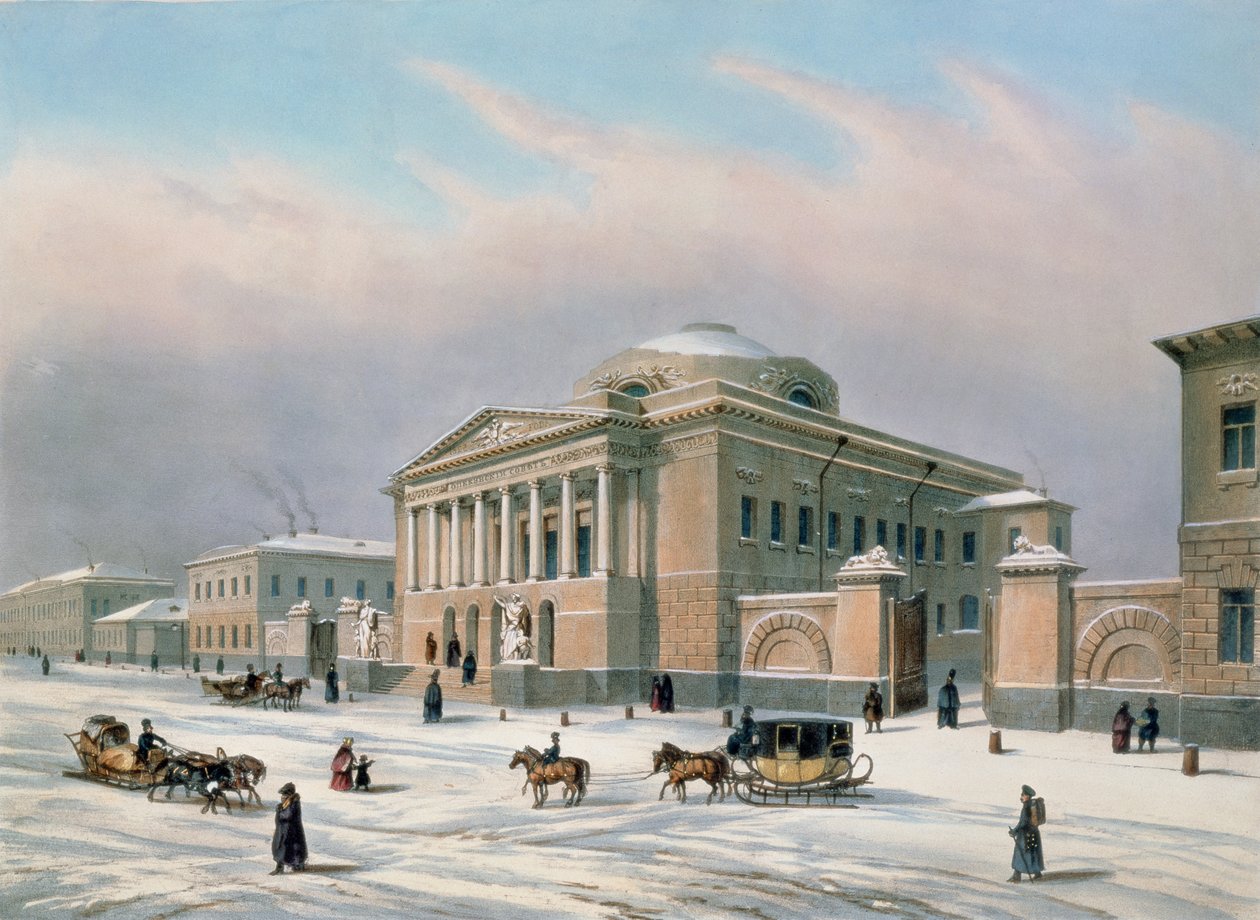 莫斯科教会委员会，由Louis-Pierre-Alphonse Bichebois（1801-50）印刷，1840年代 作者 保罗·玛丽·罗素