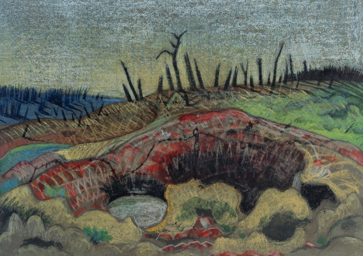 A 农场，Wytschaete 作者 保罗·纳什