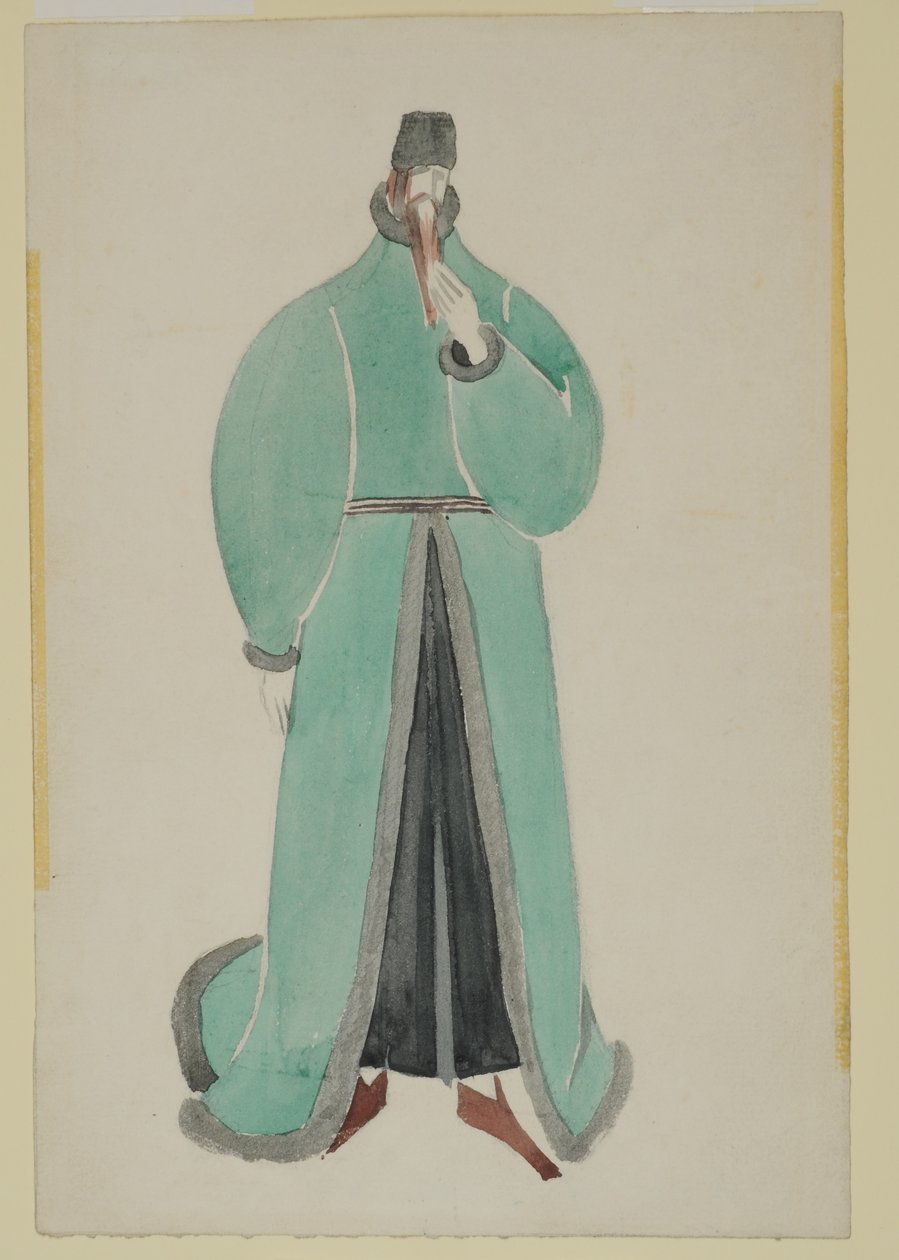 为《李尔王》中的一个角色设计服装 作者 保罗·纳什