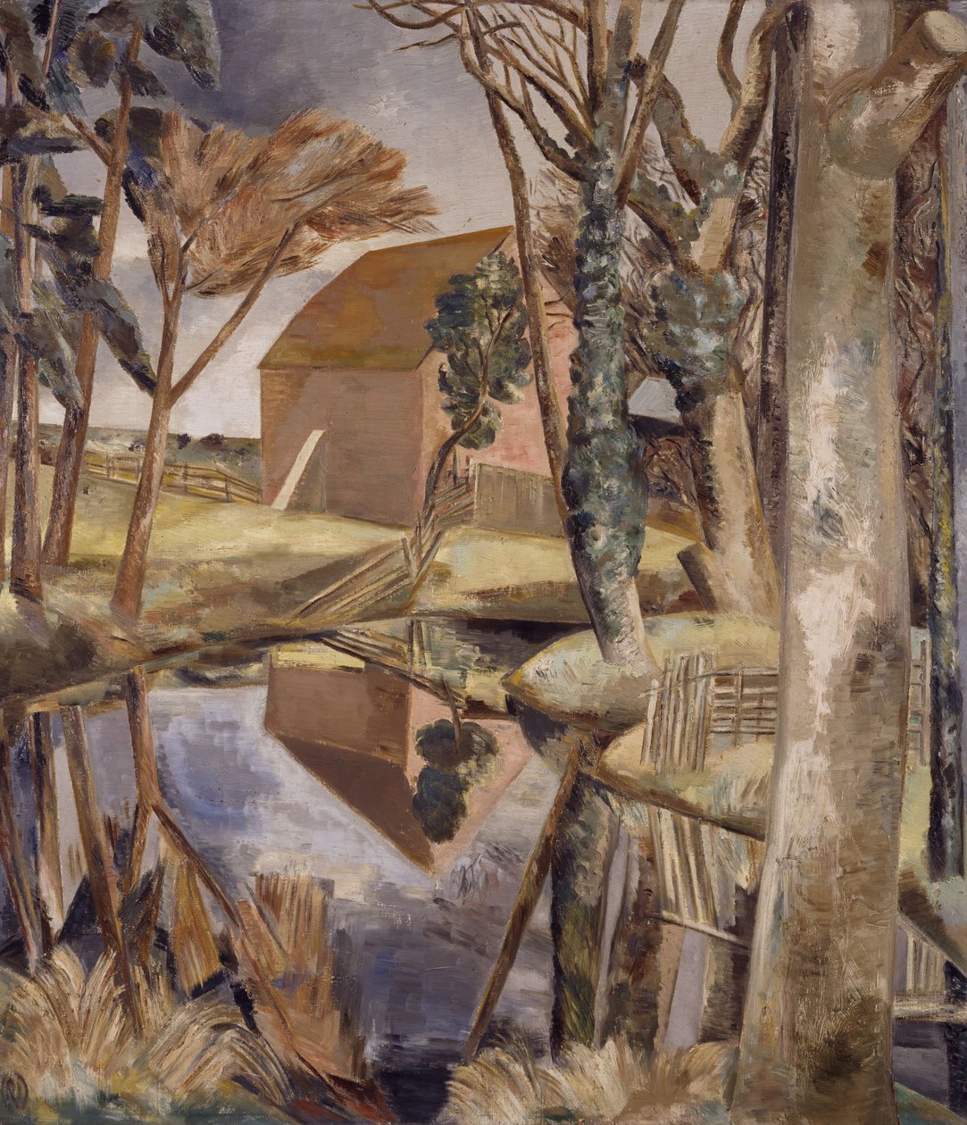 Oxenbridge Pond, 1927-28. 作者 保罗·纳什
