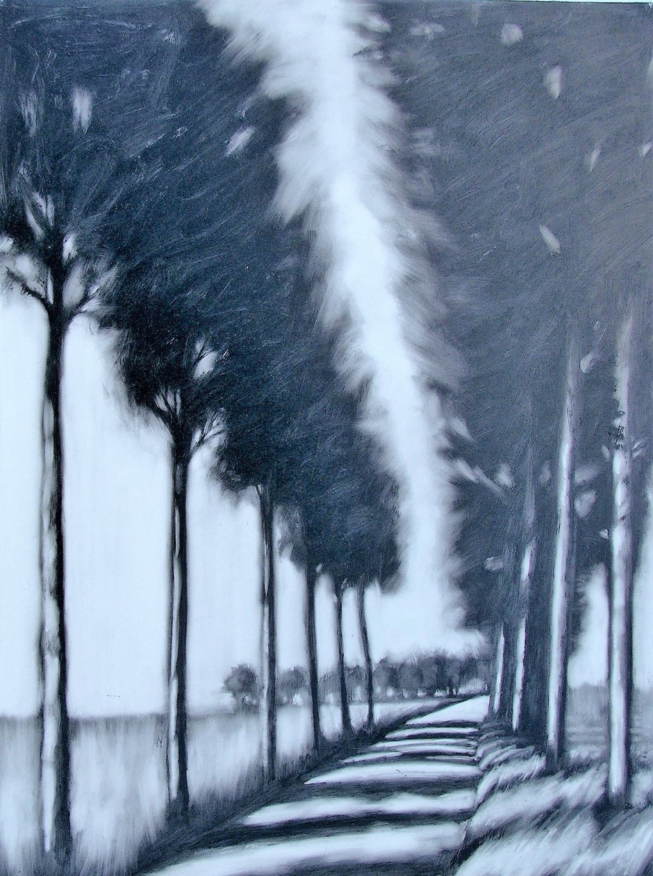 Avenue (acrylic on board) 作者 保罗·鲍伊斯