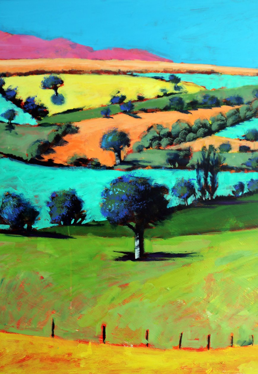 Coombe close up (acrylic on board) 作者 保罗·鲍伊斯