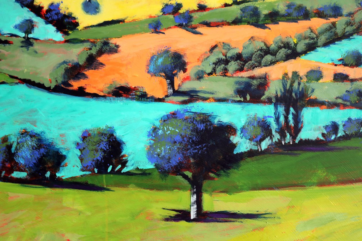 Coombe close up 2 (acrylic on board) 作者 保罗·鲍伊斯