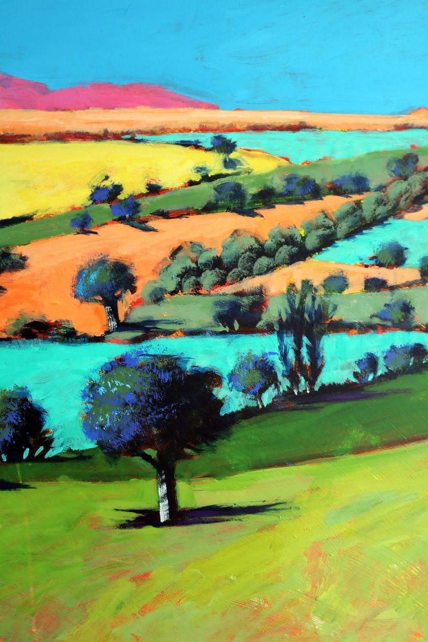 Coombe close up 3 (acrylic on board) 作者 保罗·鲍伊斯