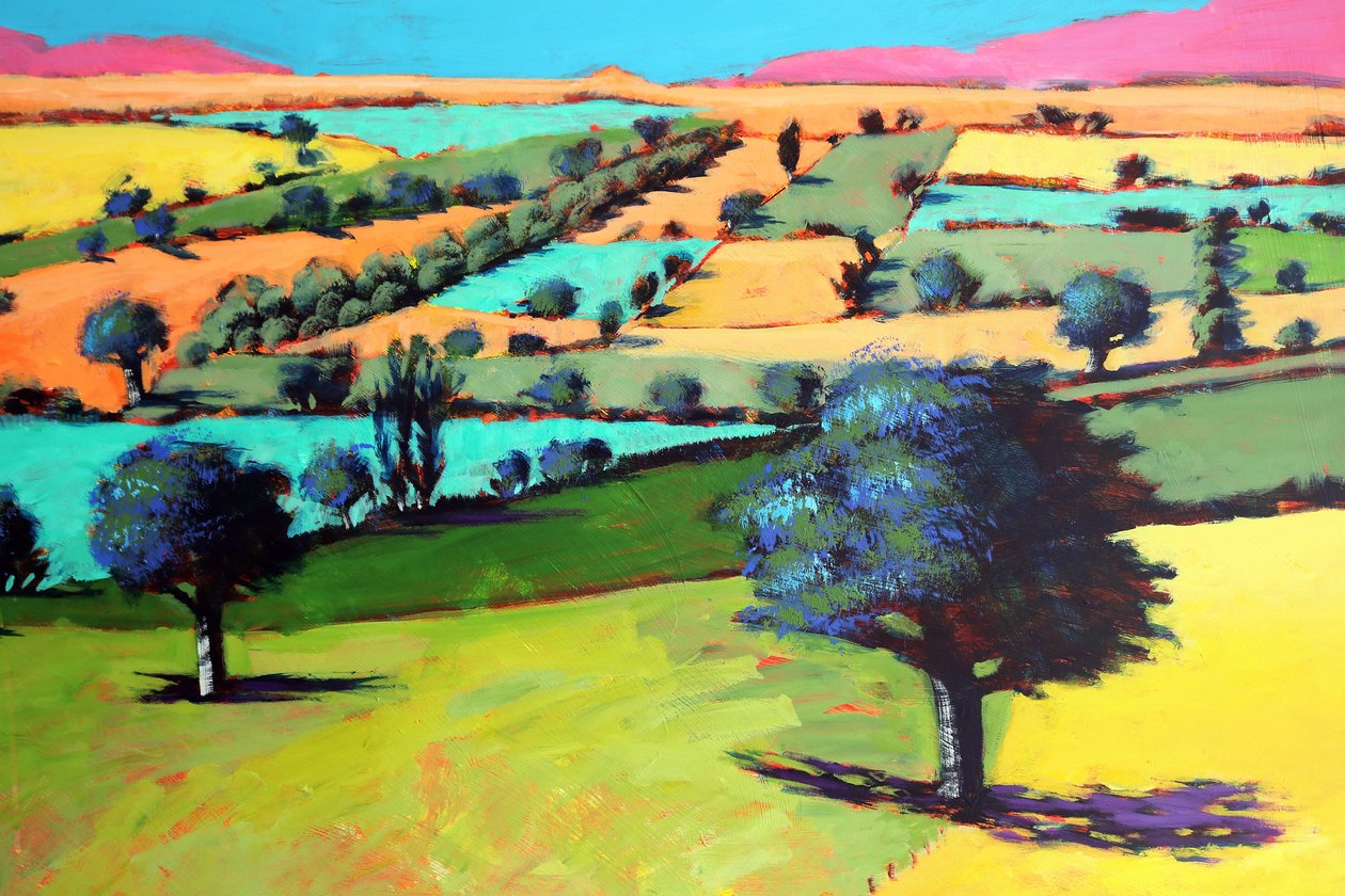 Coombe close up 4 (acrylic on board) 作者 保罗·鲍伊斯