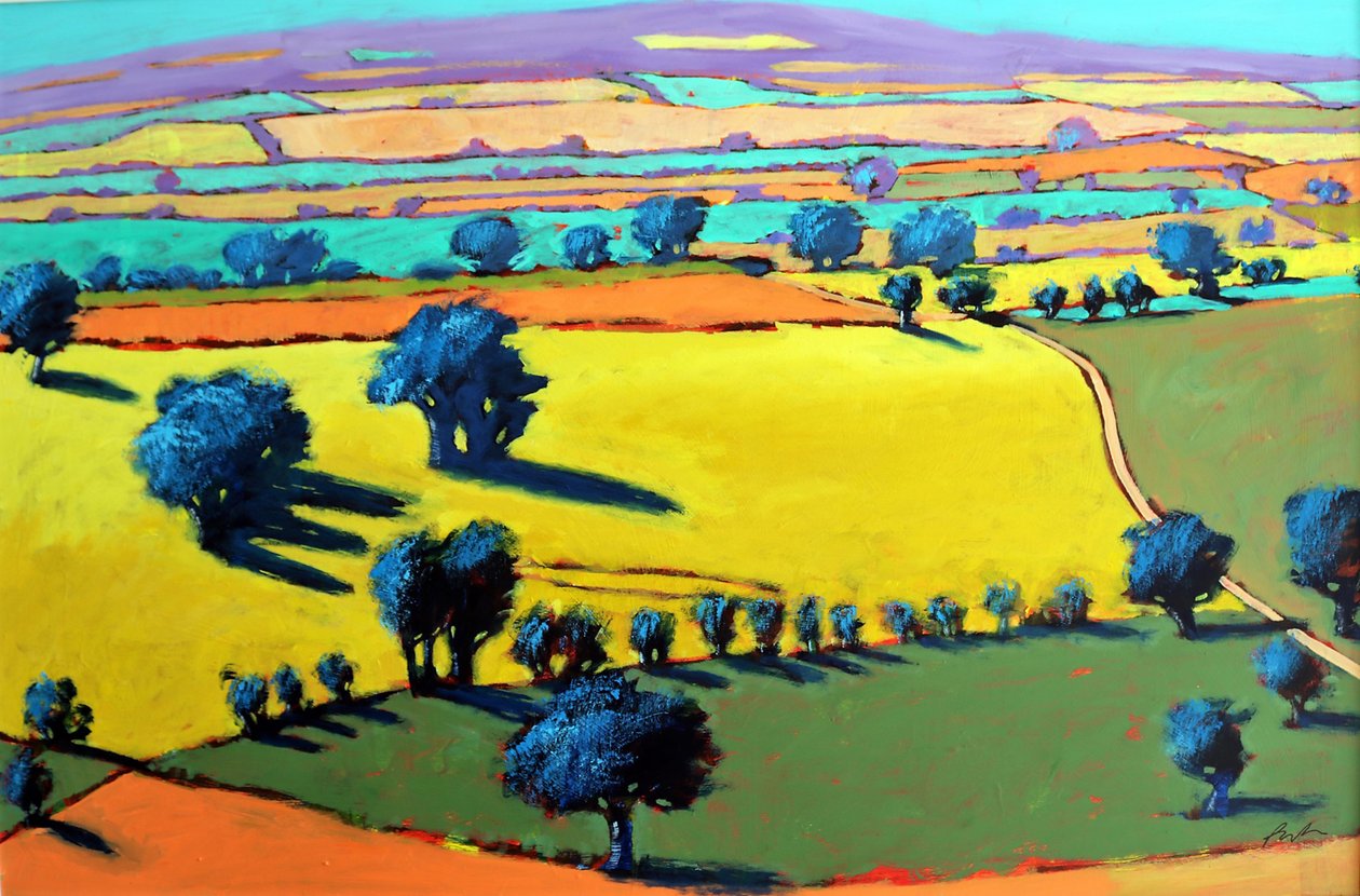 Cotswold Way (acrylic on board) 作者 保罗·鲍伊斯