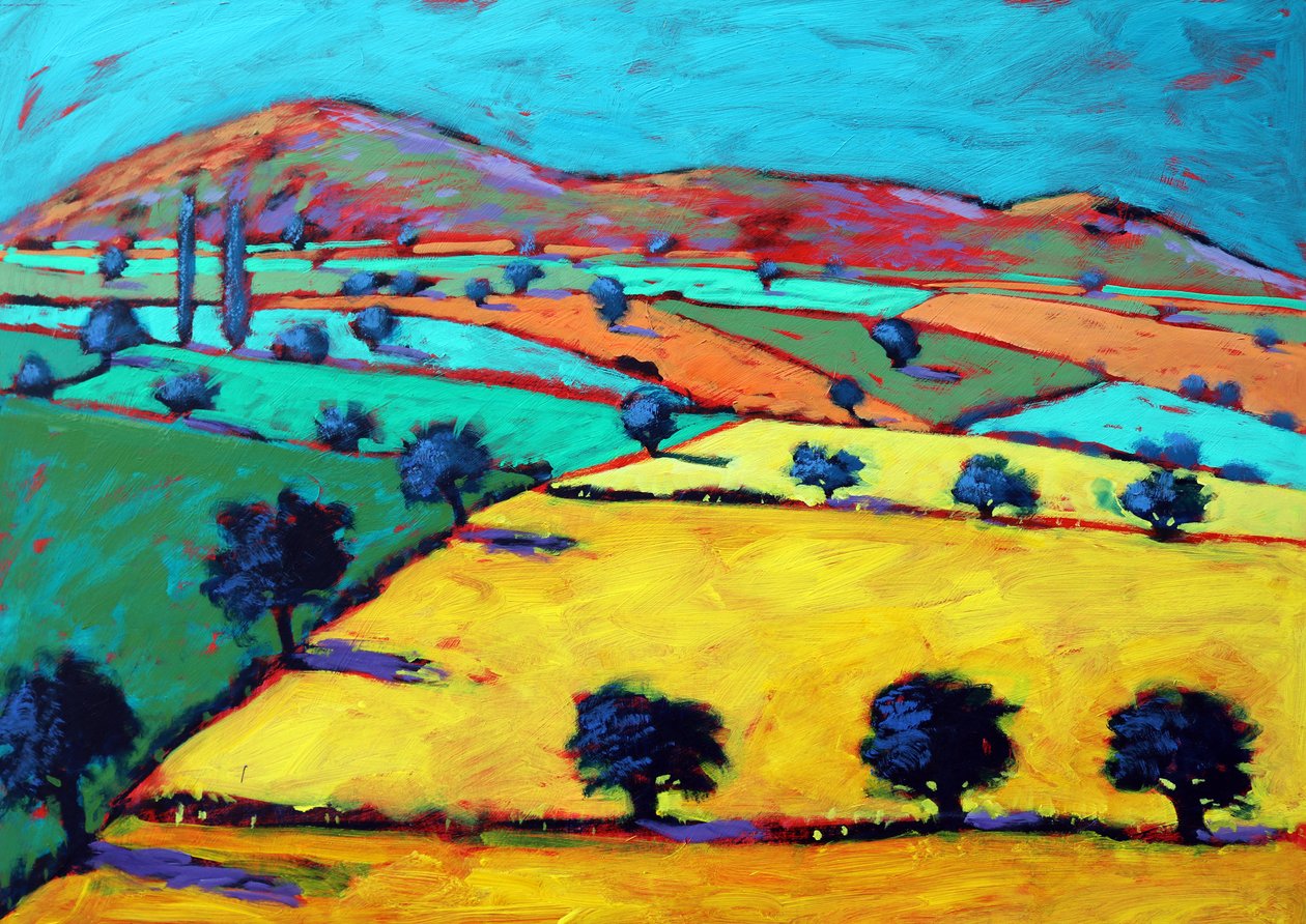 Golden Valley (acrylic on board) 作者 保罗·鲍伊斯