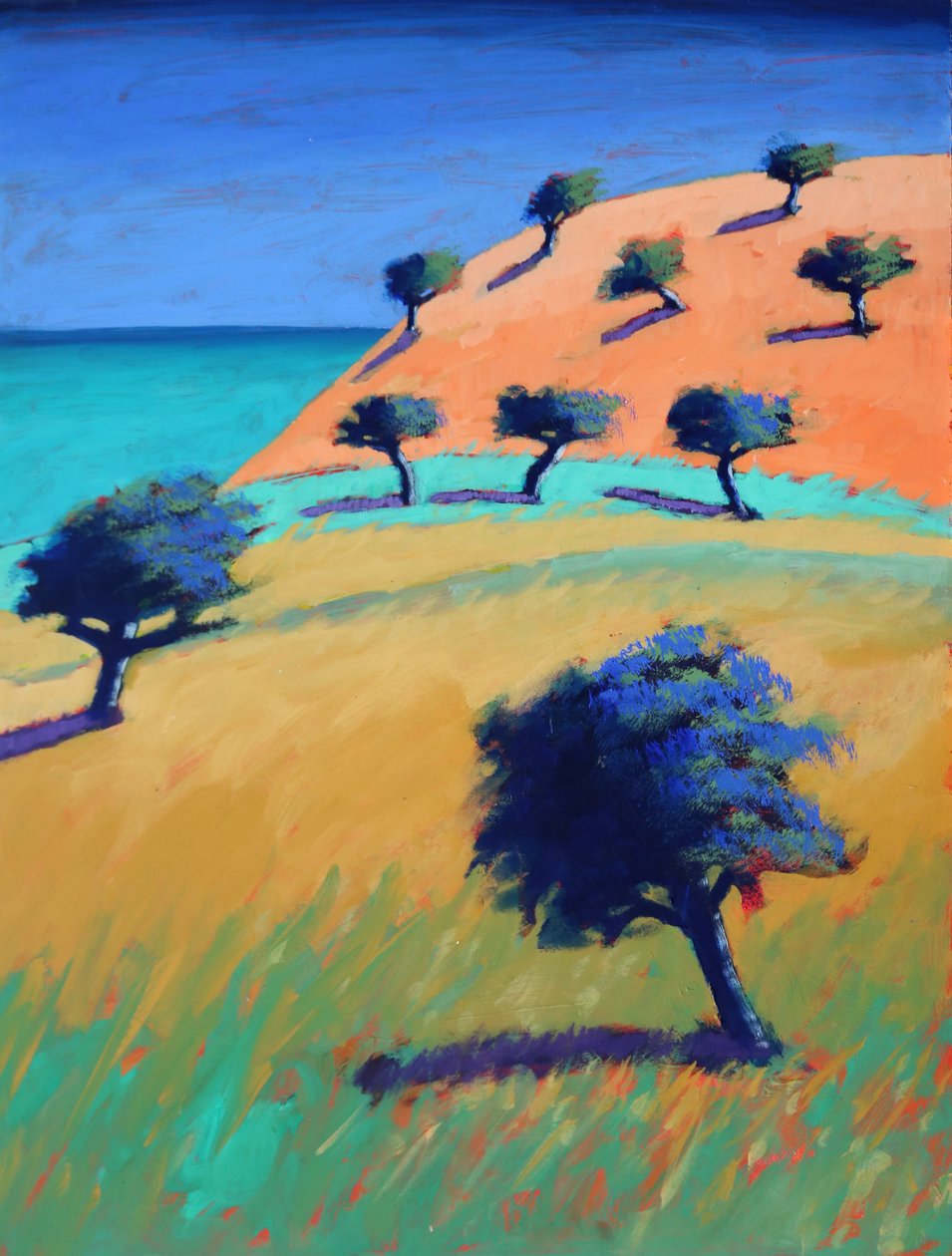 伊比沙岛 II》，2021 年（丙烯酸画板） 作者 保罗·鲍伊斯