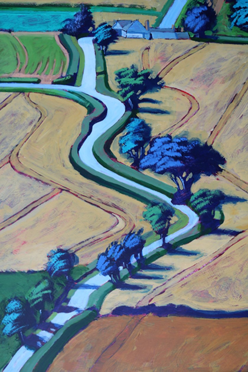 Lane in summer close up 2 (acrylic on board) 作者 保罗·鲍伊斯