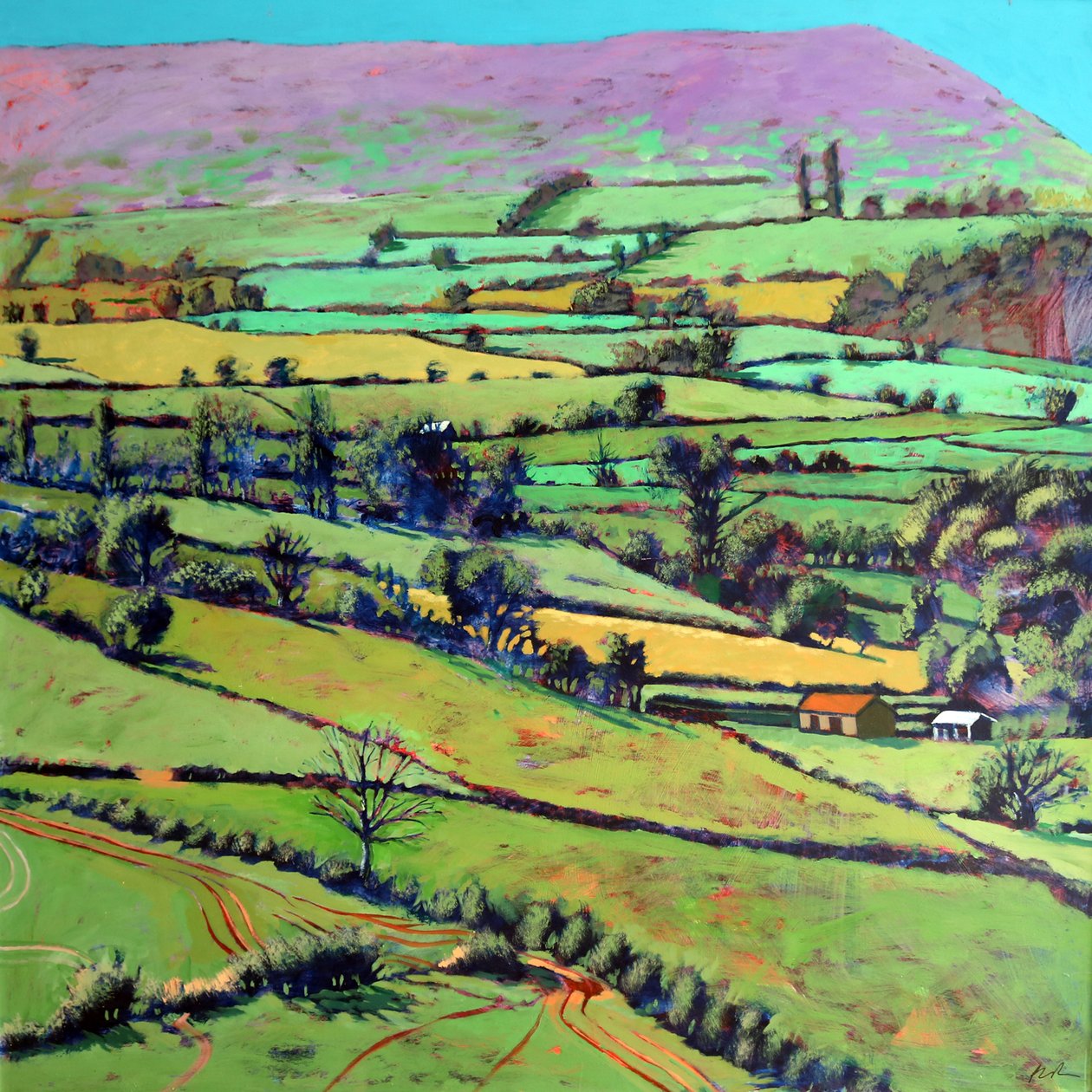 Pentre, 2019 (acrylic on board) 作者 保罗·鲍伊斯
