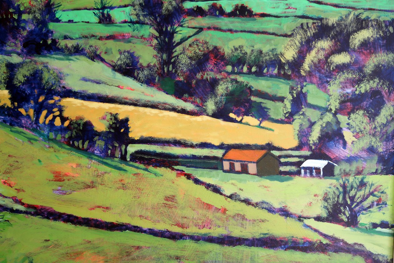 Pentre close up, 2019 (acrylic on board) 作者 保罗·鲍伊斯