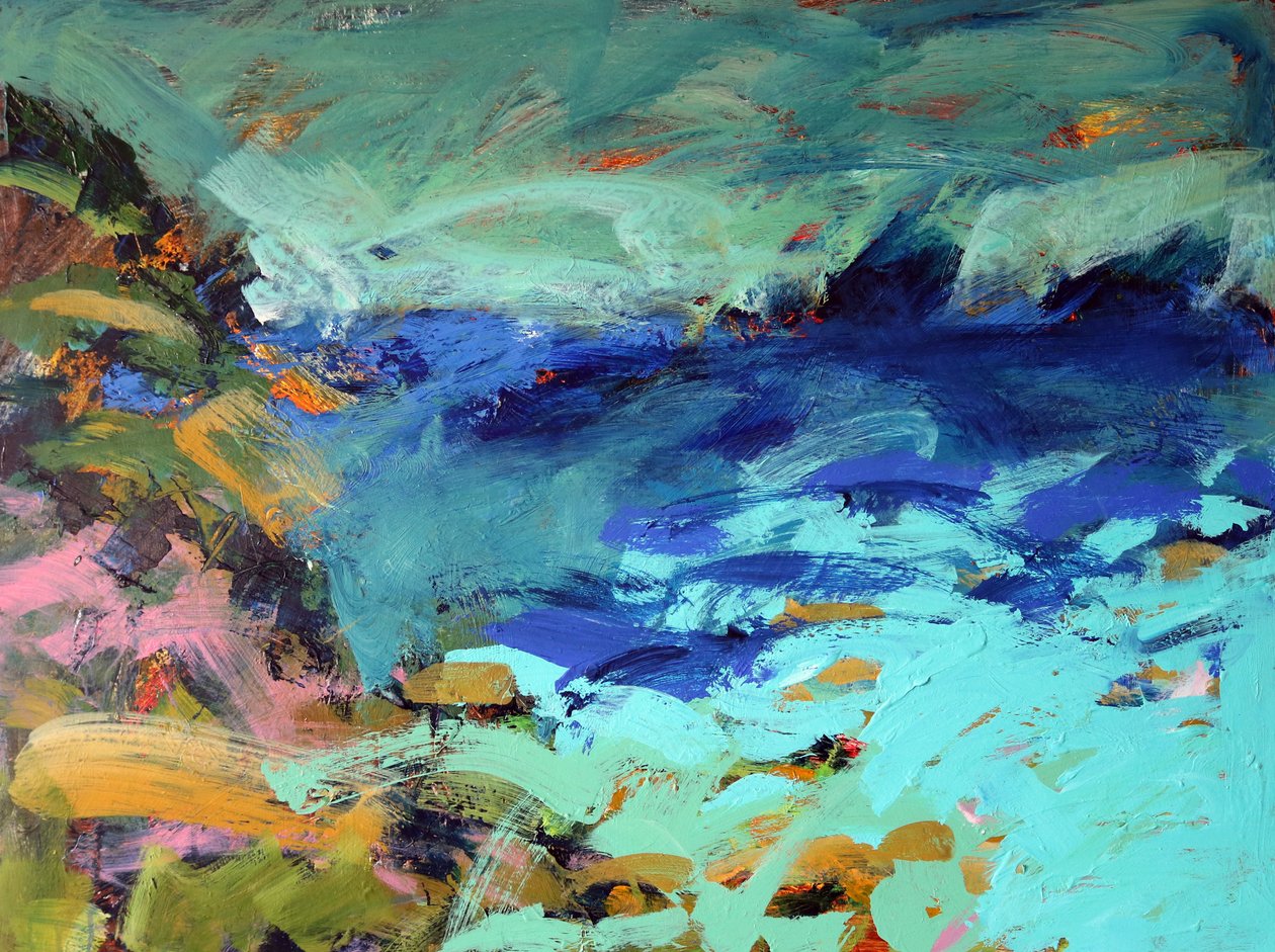 Priests Cove (acrylic on board) 作者 保罗·鲍伊斯