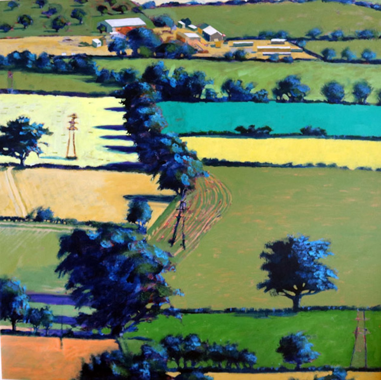 Towards Upton (acrylic on board) 作者 保罗·鲍伊斯