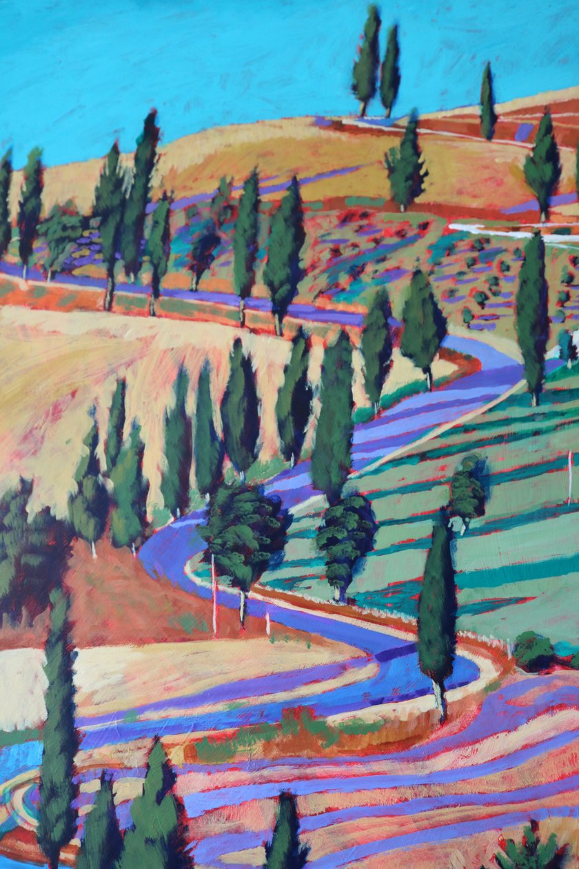 Tuscany (acrylic on board) 作者 保罗·鲍伊斯