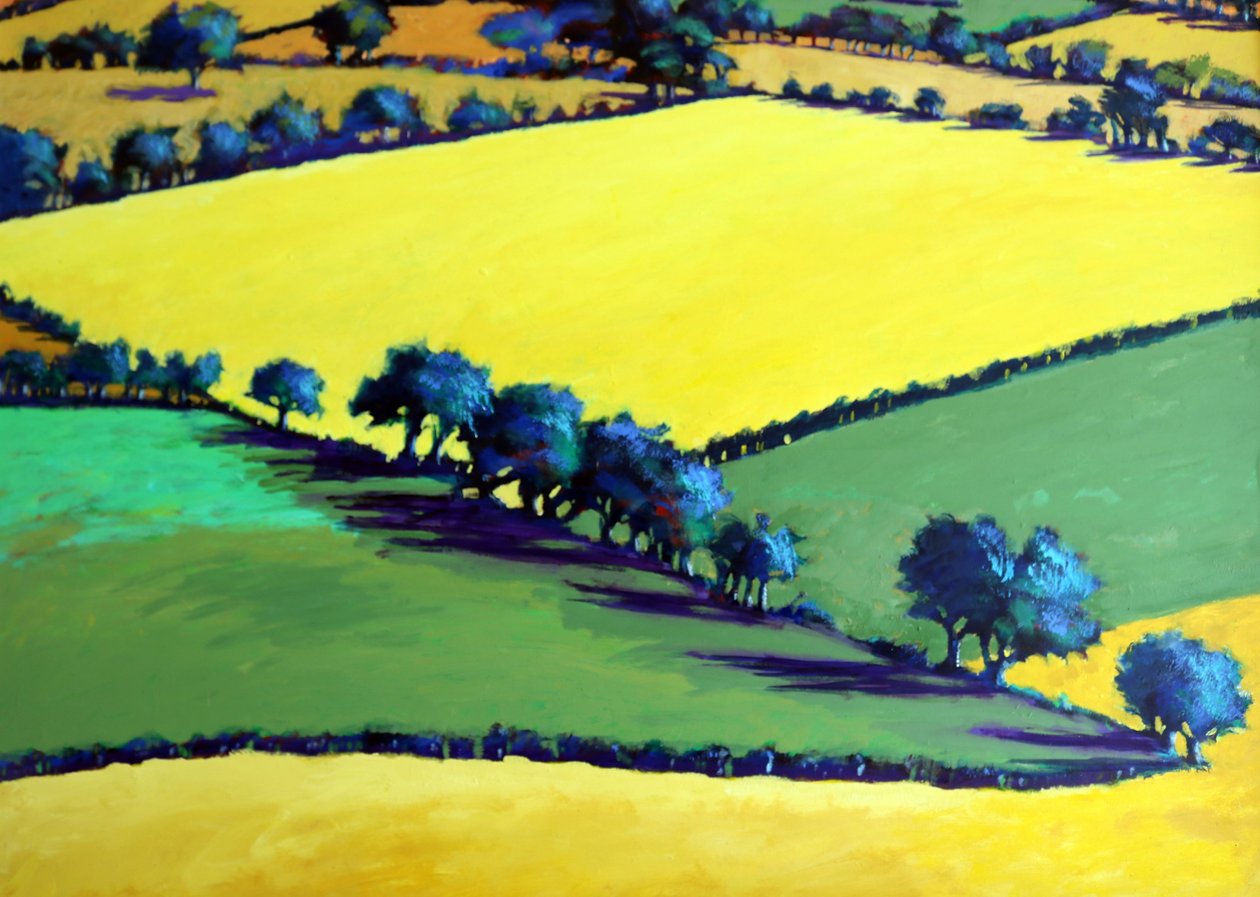 Whiteleaved oak close up (acrylic on board) 作者 保罗·鲍伊斯