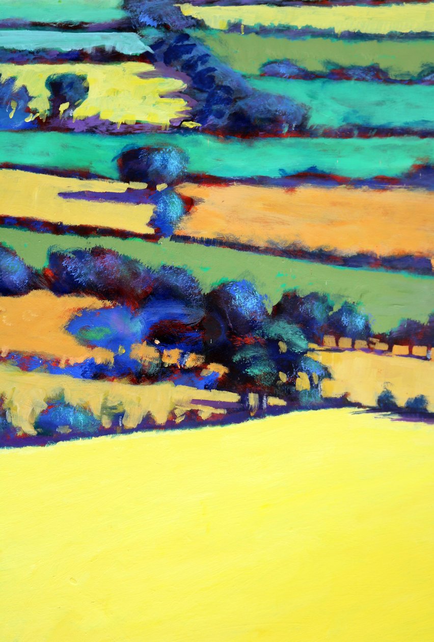 Whiteleaved oak close up 2 (acrylic on board) 作者 保罗·鲍伊斯