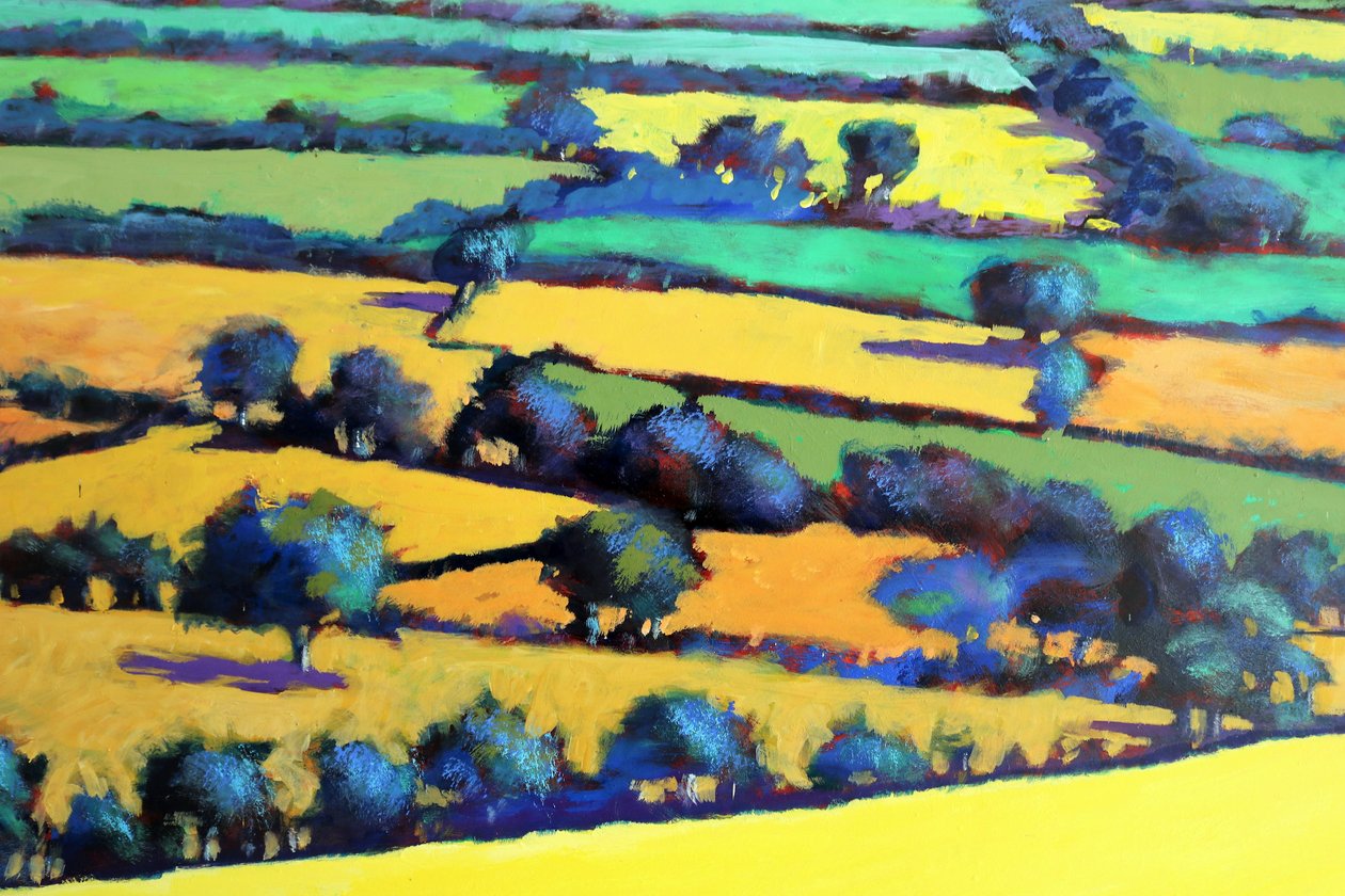 Whiteleaved oak close up 4 (acrylic on board) 作者 保罗·鲍伊斯