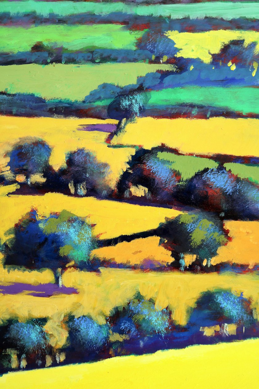 Whiteleaved oak close up 6 (acrylic on board) 作者 保罗·鲍伊斯