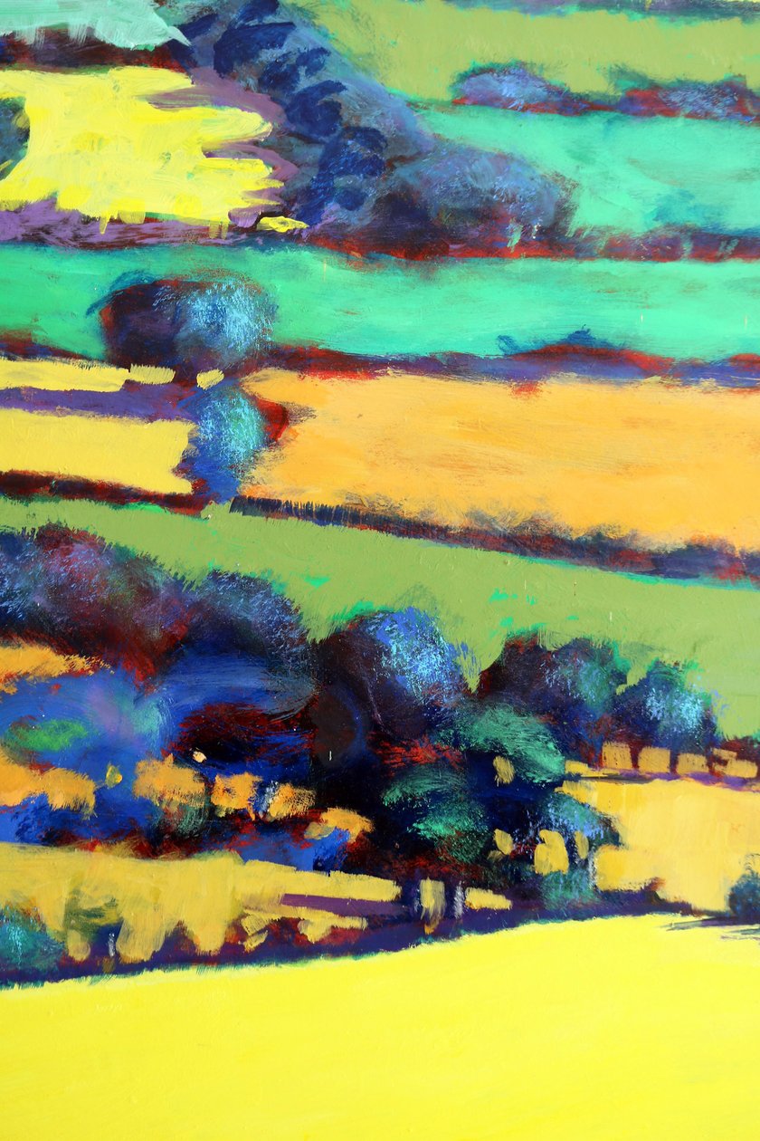 Whiteleaved oak close up 7 (acrylic on board) 作者 保罗·鲍伊斯