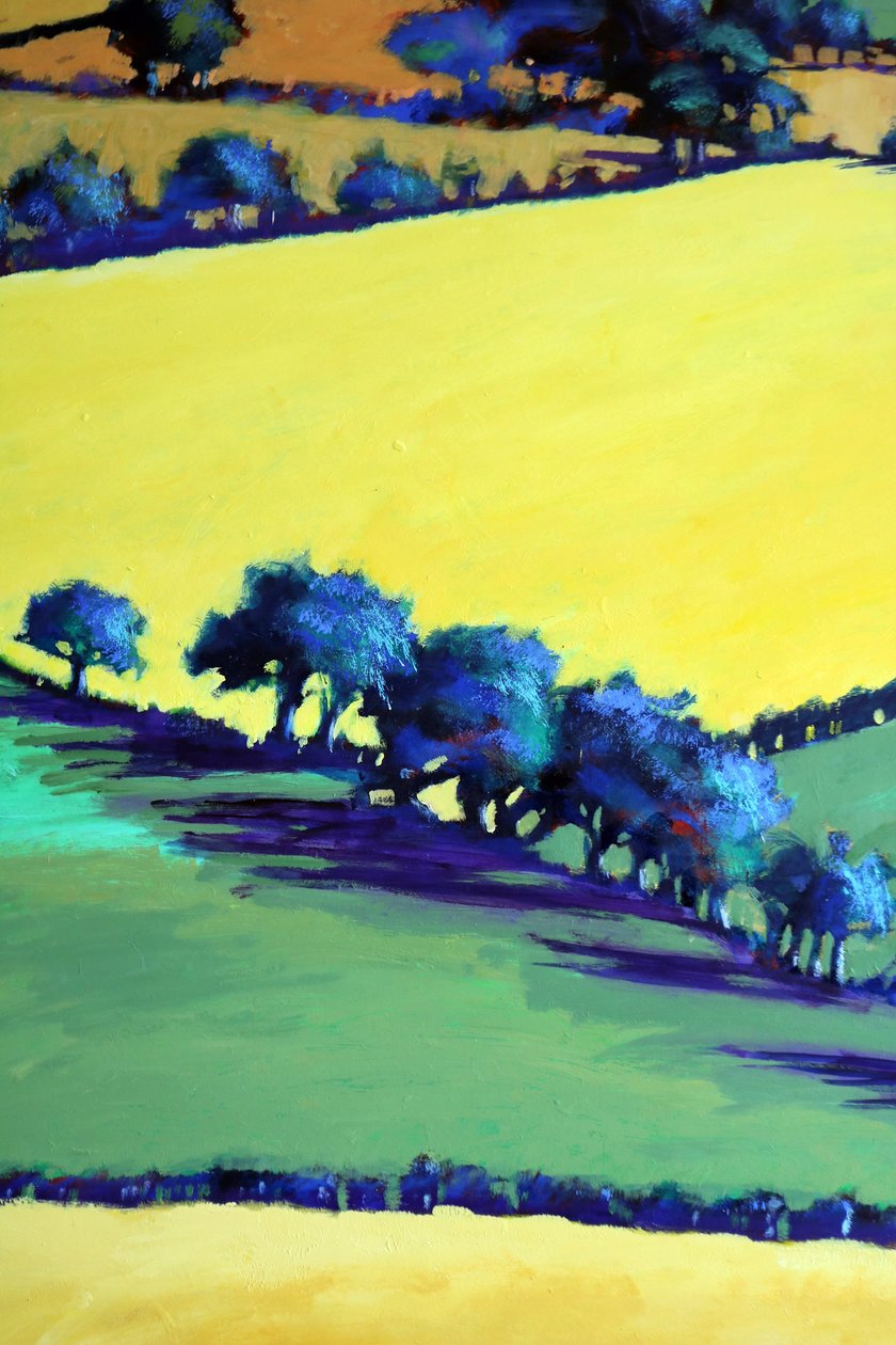 Whiteleaved oak close up 8 (acrylic on board) 作者 保罗·鲍伊斯