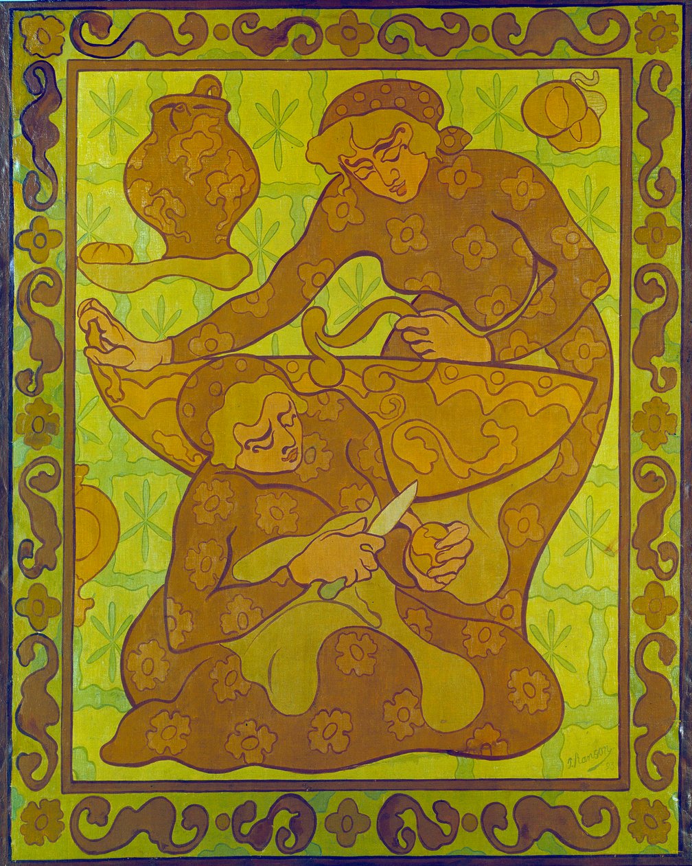 Paul Ranson (1864-1909) 20 世纪私人收藏的 Apple Peelers Tapestry 作者 保罗·埃利·兰森