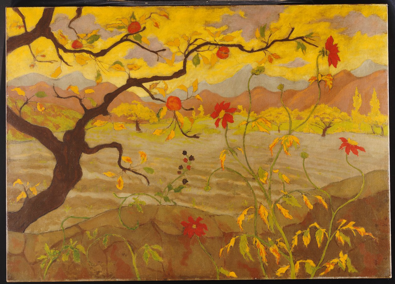 苹果树与红色水果，c.1902 作者 保罗·埃利·兰森